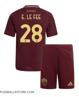 Günstige AS Roma Enzo Le Fee #28 Heimtrikotsatz Kinder 2024-25 Kurzarm (+ Kurze Hosen)